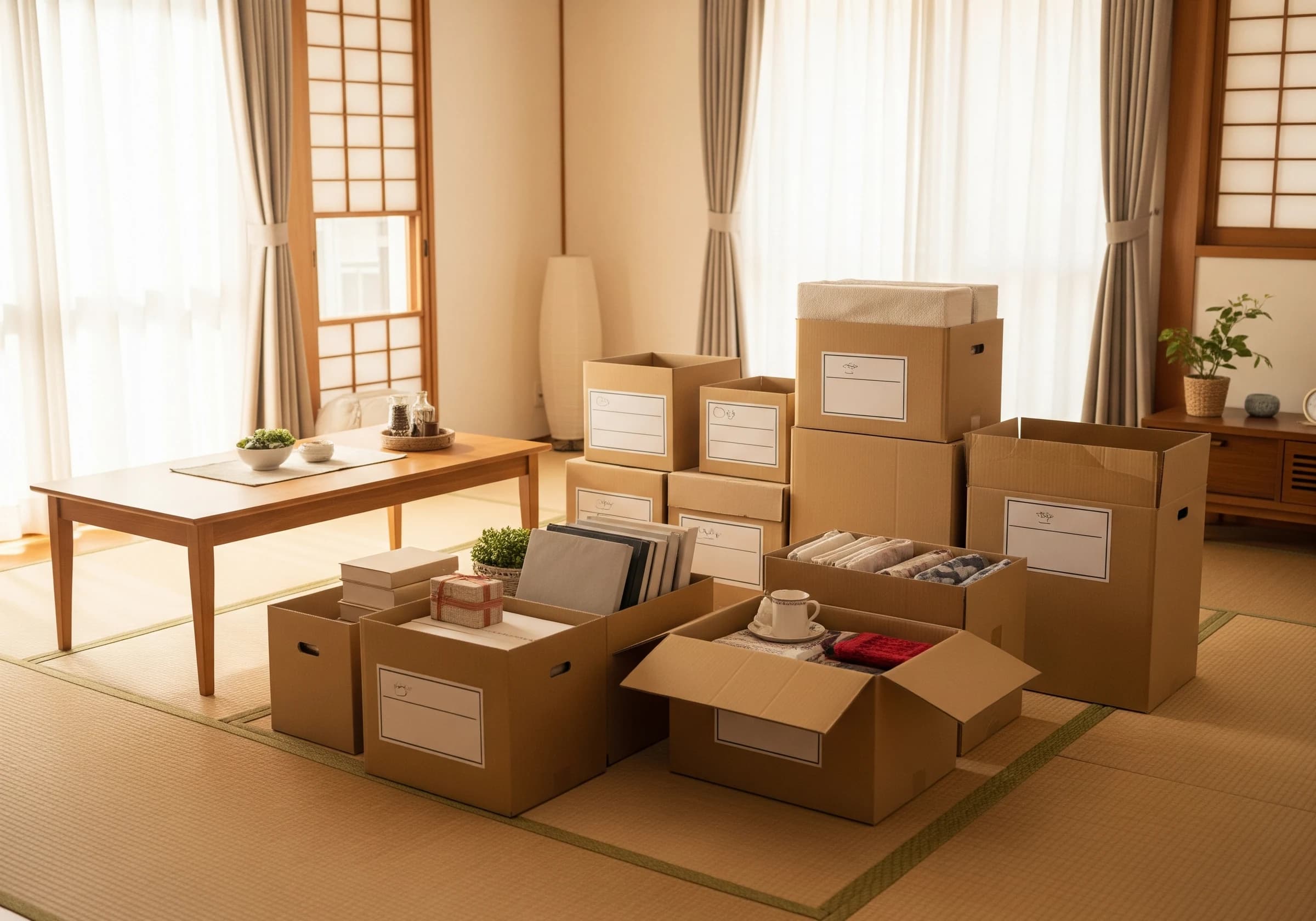 遺品整理・空き家の片付けで整えられた部屋