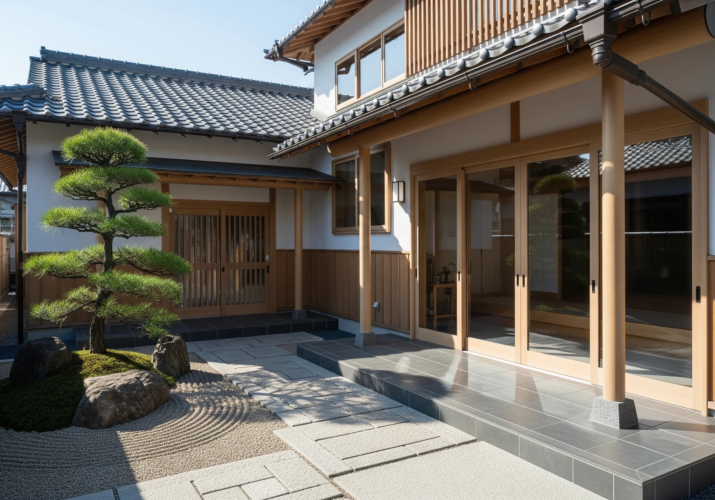 原状回復工事が完了した住まいの外観